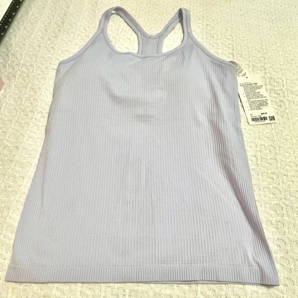 lululemon athletica Ebb to Street Tank Top - Light Lavender Size 12 NWT - Picture 1 of 10
